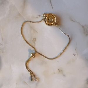 Dainty gold bracelet for snap jewelry